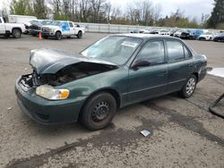Salvage cars for sale from Copart Portland, OR: 2002 Toyota Corolla CE