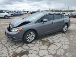 Honda salvage cars for sale: 2012 Honda Civic EX