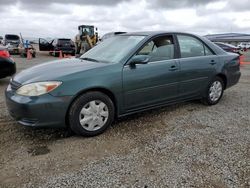 Salvage cars for sale from Copart San Diego, CA: 2002 Toyota Camry LE