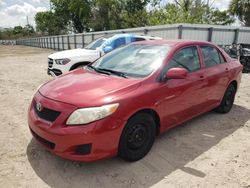 Salvage cars for sale from Copart Riverview, FL: 2009 Toyota Corolla Base