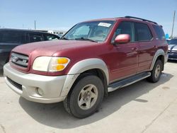 Toyota Sequoia salvage cars for sale: 2002 Toyota Sequoia SR5