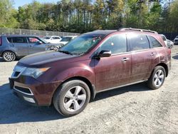 Salvage cars for sale at Waldorf, MD auction: 2013 Acura MDX Technology