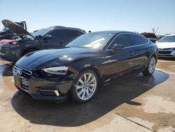 Salvage cars for sale at Grand Prairie, TX auction: 2018 Audi A5 Premium