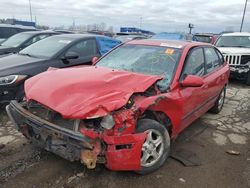 Salvage cars for sale at Woodhaven, MI auction: 2002 Hyundai Elantra GLS