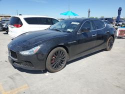 Salvage cars for sale at Grand Prairie, TX auction: 2015 Maserati Ghibli S