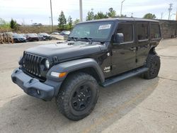 Salvage cars for sale at Gaston, SC auction: 2019 Jeep Wrangler Unlimited Sport