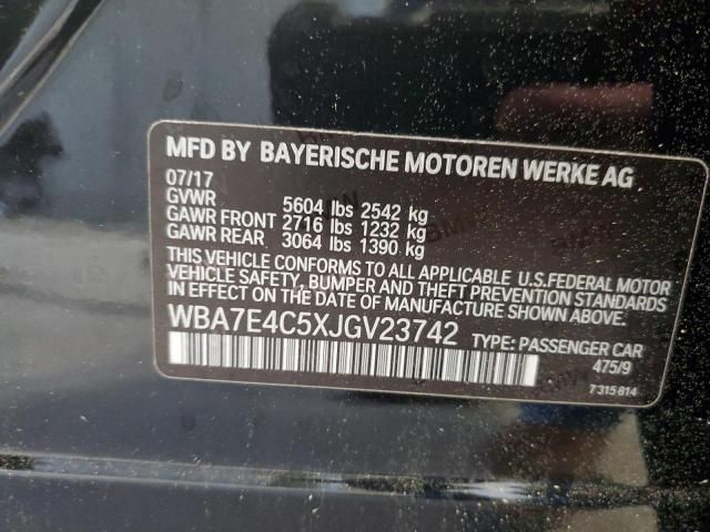 2018 BMW 740 XI