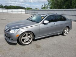 Salvage cars for sale at Dunn, NC auction: 2009 Mercedes-Benz C300