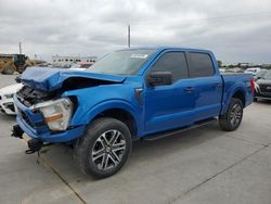 Salvage cars for sale from Copart Grand Prairie, TX: 2021 Ford F150 Supercrew