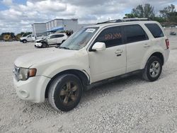 Salvage cars for sale at Opa Locka, FL auction: 2012 Ford Escape Limited