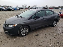 Salvage cars for sale at West Warren, MA auction: 2013 Honda Civic LX