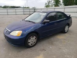 Salvage cars for sale at Dunn, NC auction: 2003 Honda Civic LX
