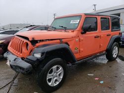 Jeep Wrangler salvage cars for sale: 2018 Jeep Wrangler Unlimited Sport