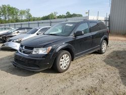 Salvage cars for sale from Copart Spartanburg, SC: 2017 Dodge Journey SE