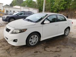 Salvage cars for sale from Copart Hueytown, AL: 2009 Toyota Corolla Base