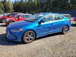 Salvage cars for sale at Graham, WA auction: 2018 Hyundai Elantra SEL