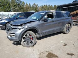 Salvage cars for sale at Eldridge, IA auction: 2023 Ford Explorer ST