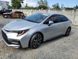 Salvage cars for sale at Opa Locka, FL auction: 2022 Toyota Corolla SE