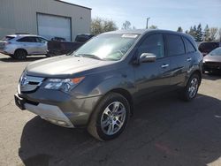 Salvage cars for sale from Copart Woodburn, OR: 2007 Acura MDX Technology
