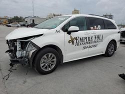Salvage cars for sale at New Orleans, LA auction: 2022 Toyota Sienna LE