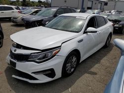 Salvage cars for sale from Copart Vallejo, CA: 2019 KIA Optima LX