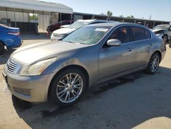 Salvage cars for sale at Fresno, CA auction: 2007 Infiniti G35