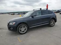 Salvage cars for sale at Grand Prairie, TX auction: 2016 Audi Q5 Premium Plus