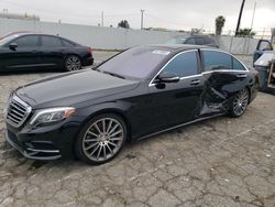 Salvage cars for sale at Van Nuys, CA auction: 2015 Mercedes-Benz S 550 4matic