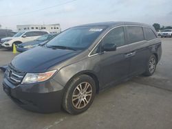 Salvage cars for sale at Grand Prairie, TX auction: 2012 Honda Odyssey EXL