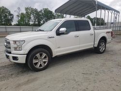 Salvage cars for sale at Spartanburg, SC auction: 2016 Ford F150 Supercrew