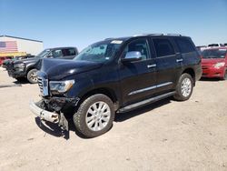 Salvage cars for sale from Copart Amarillo, TX: 2019 Toyota Sequoia Platinum