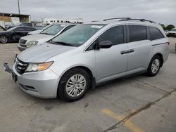 Salvage cars for sale at Grand Prairie, TX auction: 2015 Honda Odyssey LX