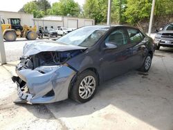 Toyota Corolla L salvage cars for sale: 2019 Toyota Corolla L