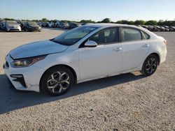 Salvage cars for sale at San Antonio, TX auction: 2019 KIA Forte FE