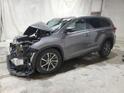 Salvage cars for sale from Copart Leroy, NY: 2018 Toyota Highlander SE