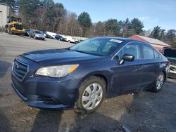 Salvage cars for sale from Copart Mendon, MA: 2016 Subaru Legacy 2.5I