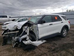 Salvage cars for sale at Greenwood, NE auction: 2021 Ford Explorer Police Interceptor