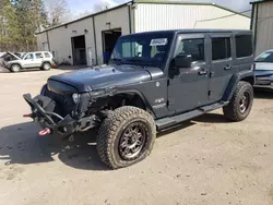 Salvage cars for sale at Ham Lake, MN auction: 2017 Jeep Wrangler Unlimited Sahara