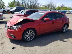 Salvage cars for sale from Copart Portland, OR: 2015 Mazda 3 Grand Touring