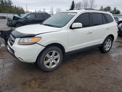 Salvage cars for sale from Copart Bowmanville, ON: 2007 Hyundai Santa FE SE