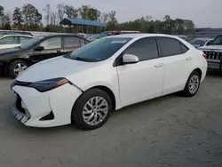 Salvage cars for sale at Spartanburg, SC auction: 2018 Toyota Corolla L