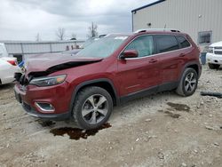 Jeep Cherokee Limited salvage cars for sale: 2020 Jeep Cherokee Limited