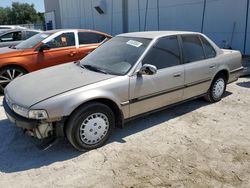 Salvage cars for sale at Apopka, FL auction: 1991 Honda Accord LX