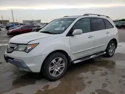 Salvage cars for sale at Grand Prairie, TX auction: 2008 Acura MDX Technology