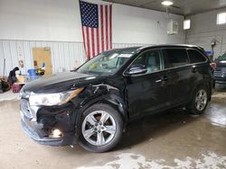 Salvage cars for sale from Copart Des Moines, IA: 2015 Toyota Highlander Limited