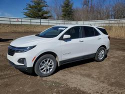 Salvage cars for sale from Copart Davison, MI: 2022 Chevrolet Equinox LT