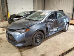 Salvage cars for sale from Copart West Mifflin, PA: 2019 Toyota Corolla L