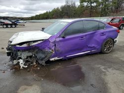 Salvage cars for sale at Brookhaven, NY auction: 2014 Infiniti Q50 Base