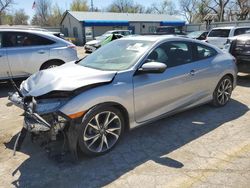 Salvage cars for sale at Wichita, KS auction: 2019 Honda Civic Touring