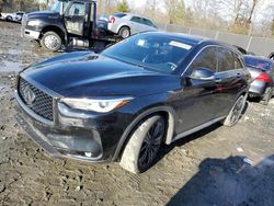 Salvage cars for sale from Copart Waldorf, MD: 2021 Infiniti QX50 Luxe